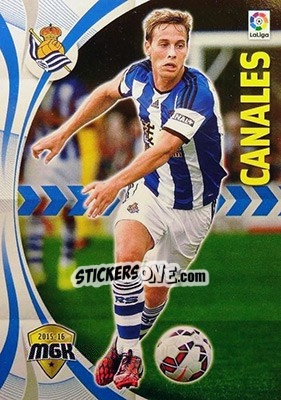 Sticker Canales - Liga BBVA 2015-2016. Megacracks n. 421 - Panini