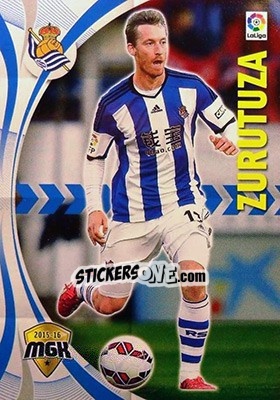 Figurina Zurutuza - Liga BBVA 2015-2016. Megacracks - Panini