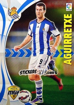 Figurina Aguirretxe - Liga BBVA 2015-2016. Megacracks - Panini