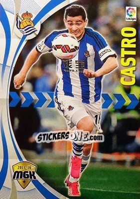 Sticker Castro - Liga BBVA 2015-2016. Megacracks - Panini