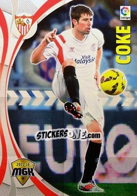 Sticker Coke - Liga BBVA 2015-2016. Megacracks n. 437 - Panini