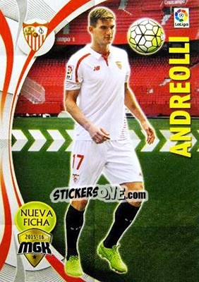 Sticker Andreolli - Liga BBVA 2015-2016. Megacracks - Panini