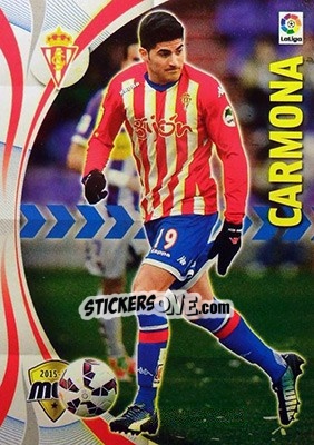 Sticker Carmona - Liga BBVA 2015-2016. Megacracks n. 473 - Panini