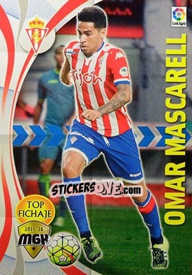 Cromo Omar Mascarell - Liga BBVA 2015-2016. Megacracks - Panini