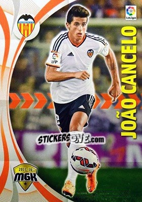 Sticker Joao Cancelo - Liga BBVA 2015-2016. Megacracks n. 492 - Panini