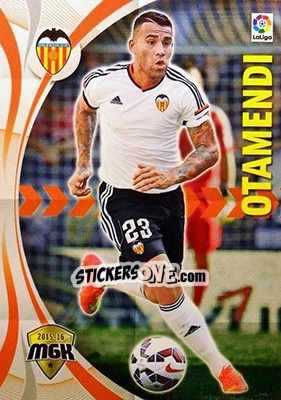 Sticker Otamendi - Liga BBVA 2015-2016. Megacracks - Panini