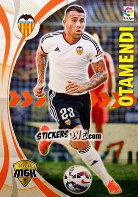 Sticker Otamendi - Liga BBVA 2015-2016. Megacracks n. 494 - Panini