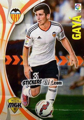 Sticker Gayá - Liga BBVA 2015-2016. Megacracks - Panini