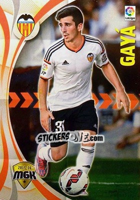 Sticker Gayá - Liga BBVA 2015-2016. Megacracks n. 497 - Panini