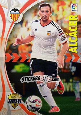 Sticker Alcácer - Liga BBVA 2015-2016. Megacracks n. 505 - Panini