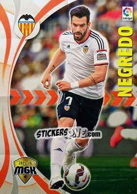 Sticker Negredo - Liga BBVA 2015-2016. Megacracks n. 506 - Panini