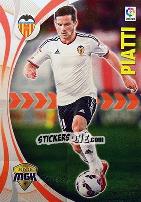 Sticker Piatti - Liga BBVA 2015-2016. Megacracks - Panini