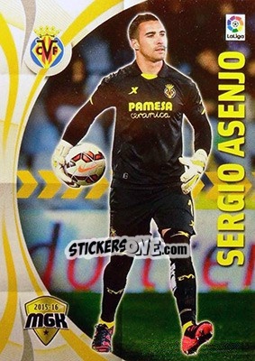 Sticker Sergio Asenjo - Liga BBVA 2015-2016. Megacracks n. 516 - Panini