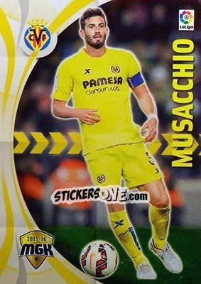 Sticker Musacchio - Liga BBVA 2015-2016. Megacracks - Panini