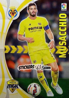 Sticker Musacchio - Liga BBVA 2015-2016. Megacracks n. 520 - Panini