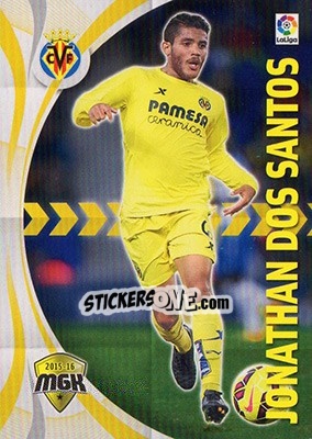 Sticker Jonathan Dos Santos - Liga BBVA 2015-2016. Megacracks n. 530 - Panini