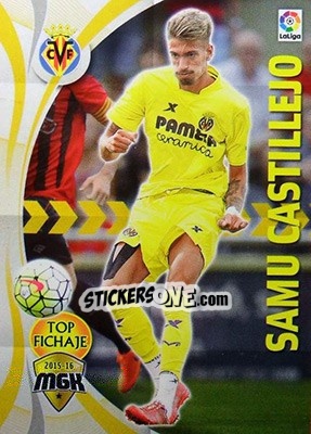 Sticker Samu Castillejo - Liga BBVA 2015-2016. Megacracks - Panini