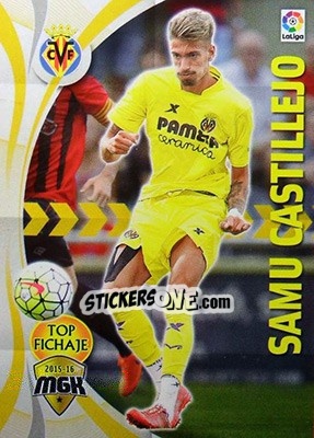 Sticker Samu Castillejo - Liga BBVA 2015-2016. Megacracks n. 536 - Panini