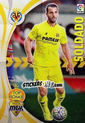 Sticker Soldado - Liga BBVA 2015-2016. Megacracks - Panini