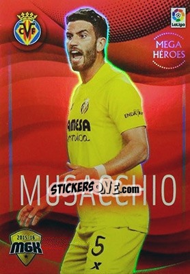 Sticker Musacchio - Liga BBVA 2015-2016. Megacracks - Panini