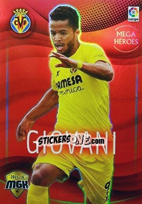 Sticker Giovani Dos Santos - Liga BBVA 2015-2016. Megacracks - Panini