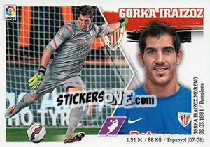 Cromo Gorka Iraizoz (3) - Liga Spagnola 2015-2016 n. 3 - Colecciones ESTE