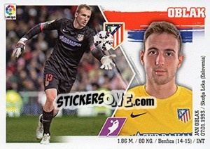 Sticker Oblak (3) - Liga Spagnola 2015-2016 n. 33 - Colecciones ESTE