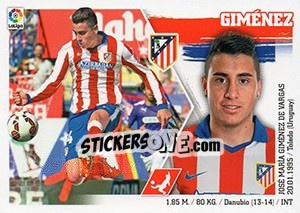 Sticker José Giménez (7) - Liga Spagnola 2015-2016 n. 37 - Colecciones ESTE