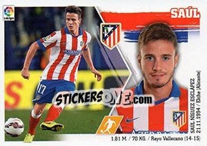 Sticker Saúl (14) - Liga Spagnola 2015-2016 n. 44 - Colecciones ESTE