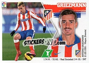 Sticker Griezmann (19) - Liga Spagnola 2015-2016 - Colecciones ESTE