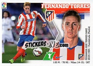 Figurina Fernando Torres (20) - Liga Spagnola 2015-2016 - Colecciones ESTE
