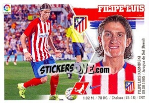 Sticker Filipe Luis (21) - Liga Spagnola 2015-2016 - Colecciones ESTE
