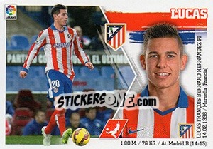 Sticker Lucas Hernández (22) - Liga Spagnola 2015-2016 n. 52 - Colecciones ESTE