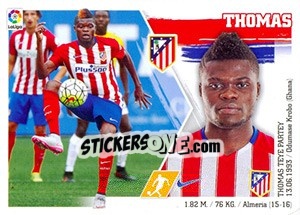 Sticker Thomas Partey (COLOCA) (15 BIS) - Liga Spagnola 2015-2016 n. 54 - Colecciones ESTE