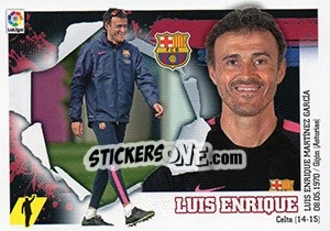 Cromo ENTRENADOR FC BARCELONA - Luis Enrique (2) - Liga Spagnola 2015-2016 - Colecciones ESTE