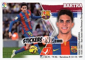Sticker Bartra (7) - Liga Spagnola 2015-2016 n. 67 - Colecciones ESTE