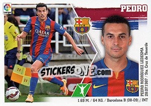 Sticker Pedro Rodríguez (20) - Liga Spagnola 2015-2016 - Colecciones ESTE