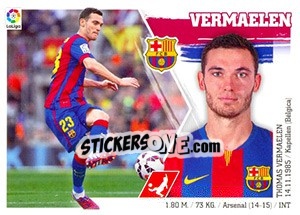 Cromo Vermaelen (21) - Liga Spagnola 2015-2016 - Colecciones ESTE