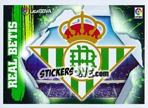 Figurina ESCUDO REAL BETIS (1) - Liga Spagnola 2015-2016 - Colecciones ESTE