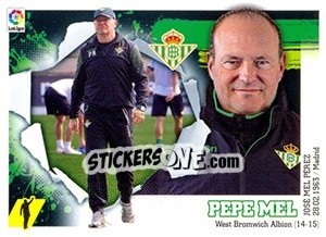 Figurina ENTRENADOR REAL BETIS - Pepe Mel (2) - Liga Spagnola 2015-2016 - Colecciones ESTE