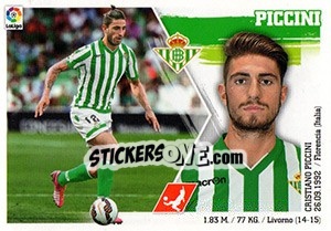Sticker Piccini (6) - Liga Spagnola 2015-2016 n. 96 - Colecciones ESTE