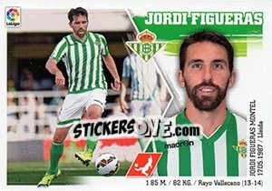Sticker Jordi Figueras (8) - Liga Spagnola 2015-2016 - Colecciones ESTE
