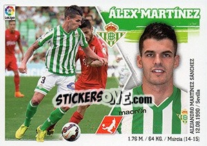 Cromo Álex Martínez (9) - Liga Spagnola 2015-2016 - Colecciones ESTE