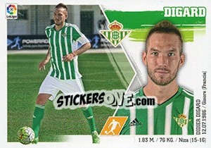 Sticker Digard (14) - Liga Spagnola 2015-2016 n. 104 - Colecciones ESTE