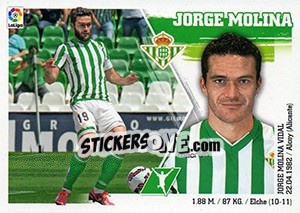 Sticker Jorge Molina (19) - Liga Spagnola 2015-2016 n. 109 - Colecciones ESTE