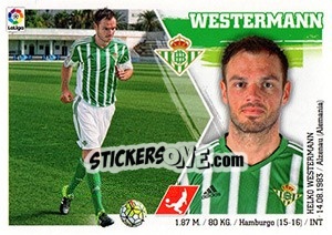 Sticker Westermann (21) - Liga Spagnola 2015-2016 n. 111 - Colecciones ESTE