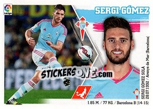 Sticker Sergi Gómez (8) - Liga Spagnola 2015-2016 n. 128 - Colecciones ESTE