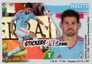 Sticker Nolito (19) - Liga Spagnola 2015-2016 n. 139 - Colecciones ESTE