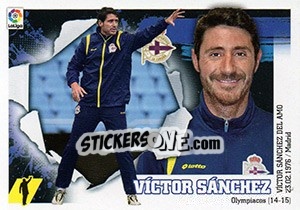 Sticker ENTRENADOR DEPORTIVO - Víctor Sánchez (2) - Liga Spagnola 2015-2016 - Colecciones ESTE