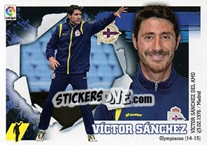 Sticker ENTRENADOR DEPORTIVO - Víctor Sánchez (2) - Liga Spagnola 2015-2016 n. 152 - Colecciones ESTE